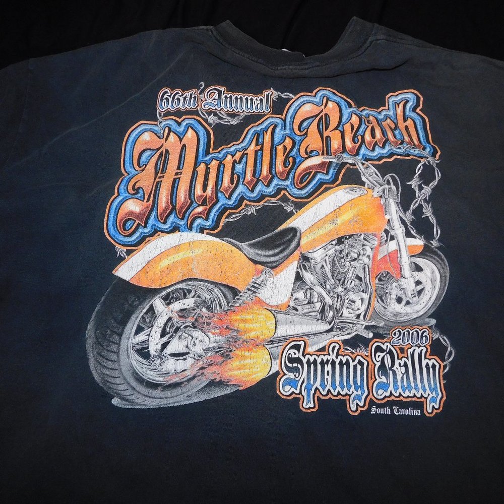 77th Annual Daytona Fla Bikers Week tee shirt, 2018, XL, Cotton